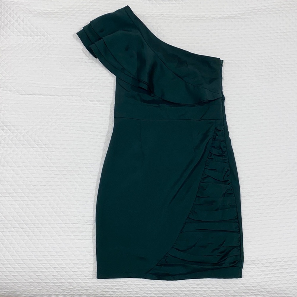 Emerald green cocktail dress